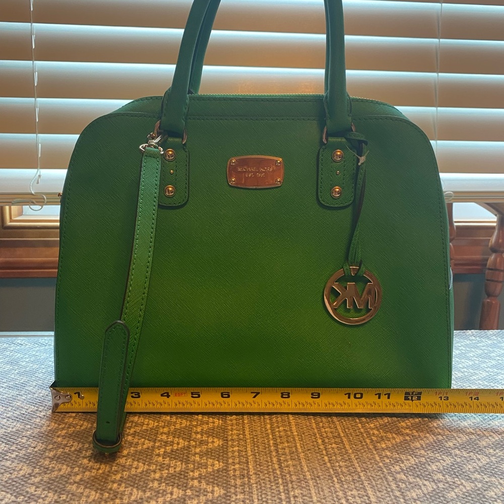 Green Michael Kors purse